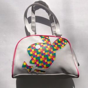 Vintage Playboy Shoulder Purse. Colorful Pattern